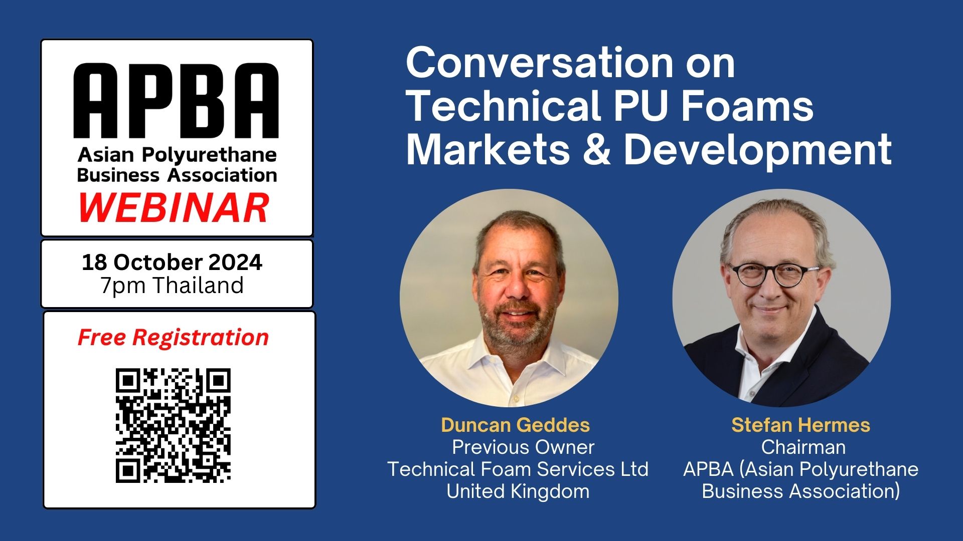 APBA Webinar : Conversation on  Technical PU Foams Markets & Development